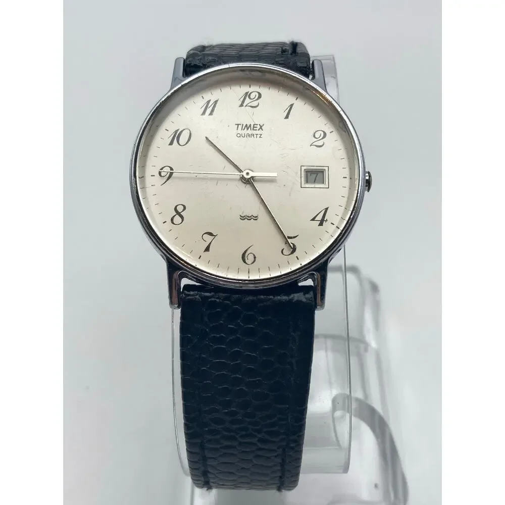 VTG Timex LA Cell Mens Watch 32mm - Fresh Battery - WR Adjustable Leather Strap